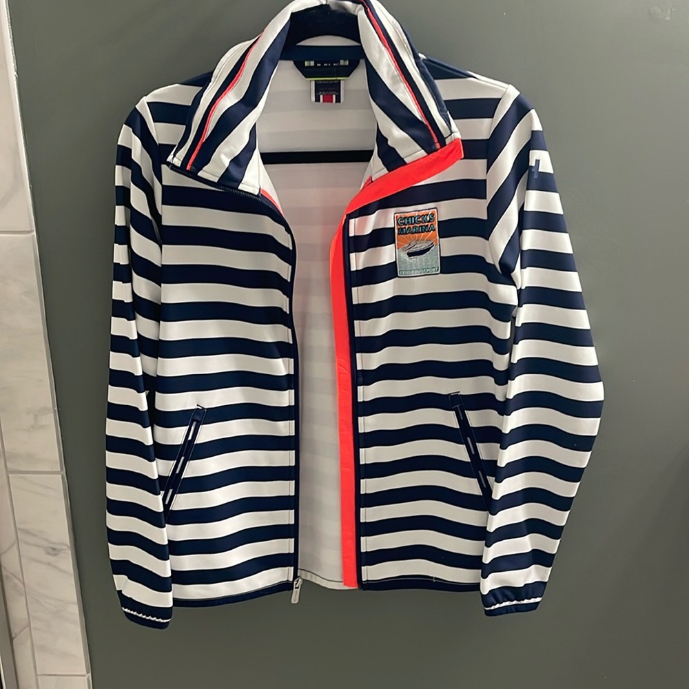 Helly Hansen striped Kennebunkport zip up